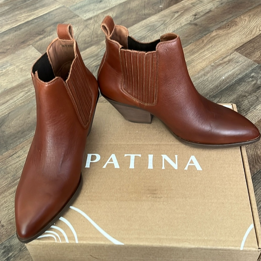 Brand new, never worn Patina Portland Leather Dakota Western Boot size 8